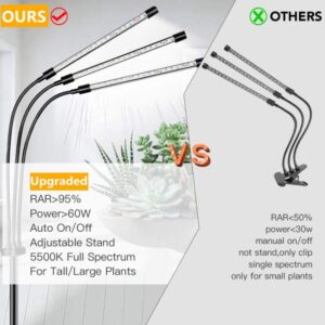 LED 6000K White Full Spectrum Grow Light Floor Lamp