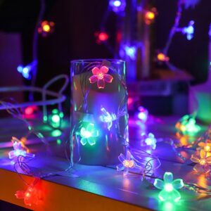 LED Solar String Flower Light Outdoor