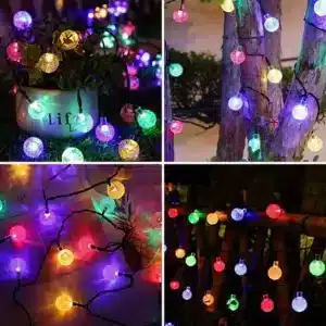 LED Solar Powered S14 Bubble G50 Bubble String Light