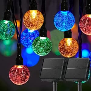 LED Solar Powered S14 Bubble G50 Bubble String Light