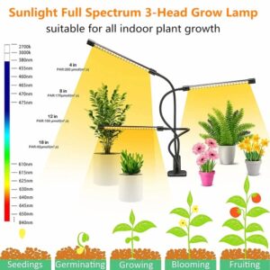 LED 6000K Red Blue light Clip Plant Grow Light