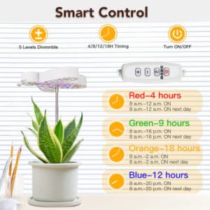 LED Ground Plug-in Bees Shape Plant Grow Light