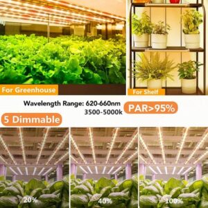 LED Full Spectrum 12V LED Grow Light Bar for Plants