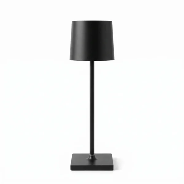IP54 Waterproof Black Aluminum Cordless Table Lamp for Outdoor Dining