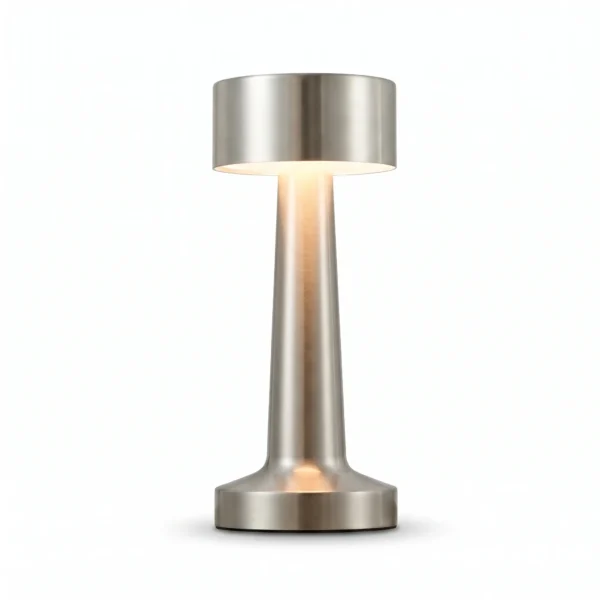 Cordless Metal T-Shape Gold Rechargeable Table Lamp 1