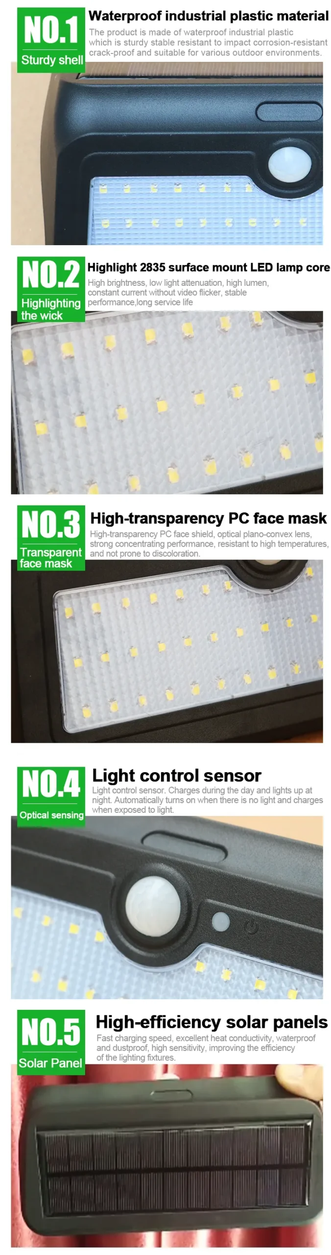 Solar Wall Mounted Outdoor Lights​