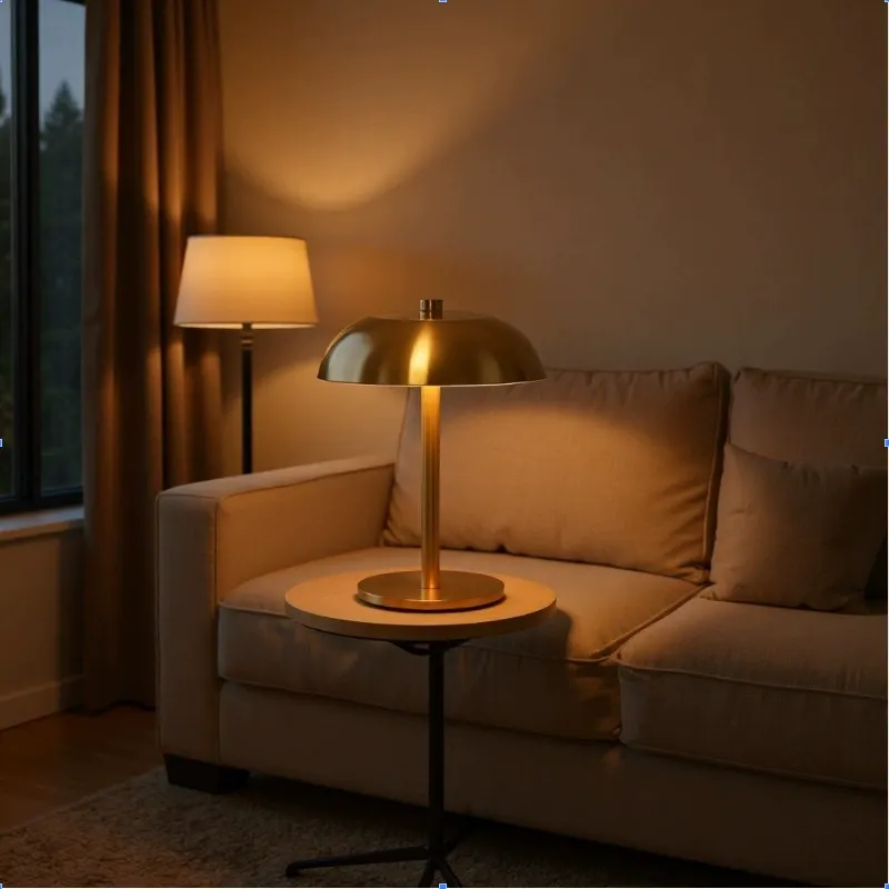 Moderní kovové stolní lampy