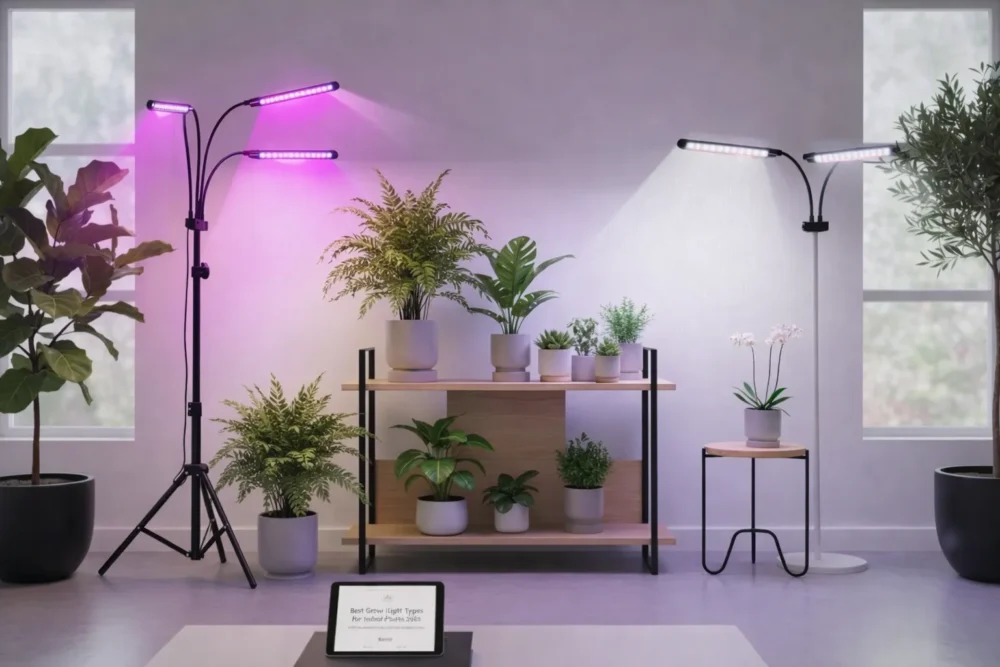 best grow light types for indoor plants 2025