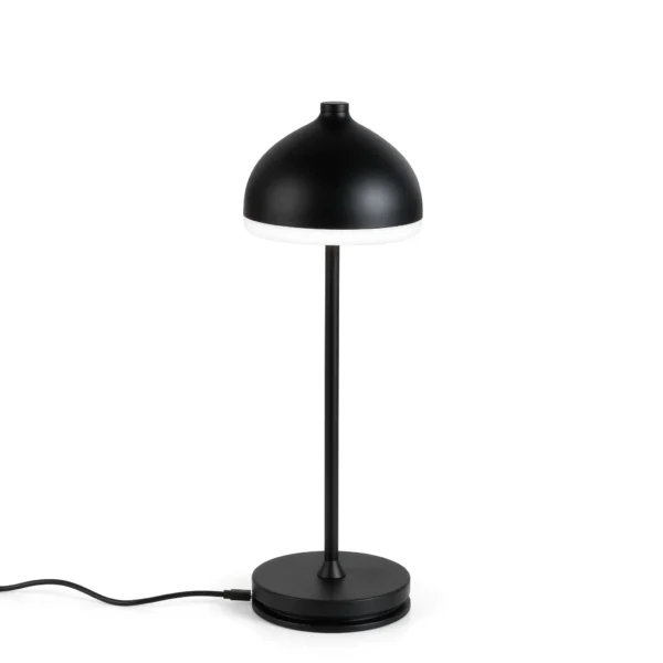 Cordless IP54 Aluminum Dome Table Lamp with Contact Charging Base