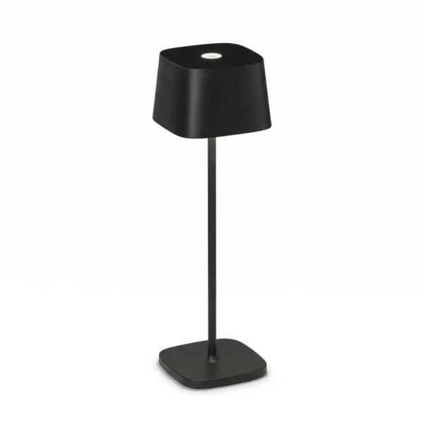 Minimalist Square Aluminum Rechargeable LED Cordless Table Lamp